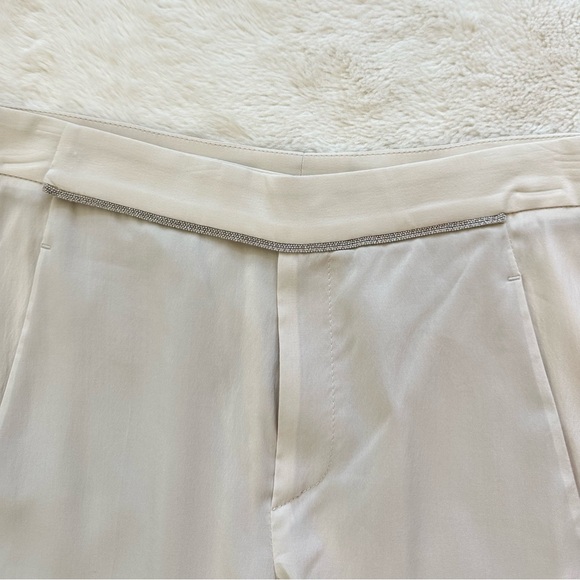 Brunello Cucinelli women silk capri pants size 6 US - Picture 5 of 9